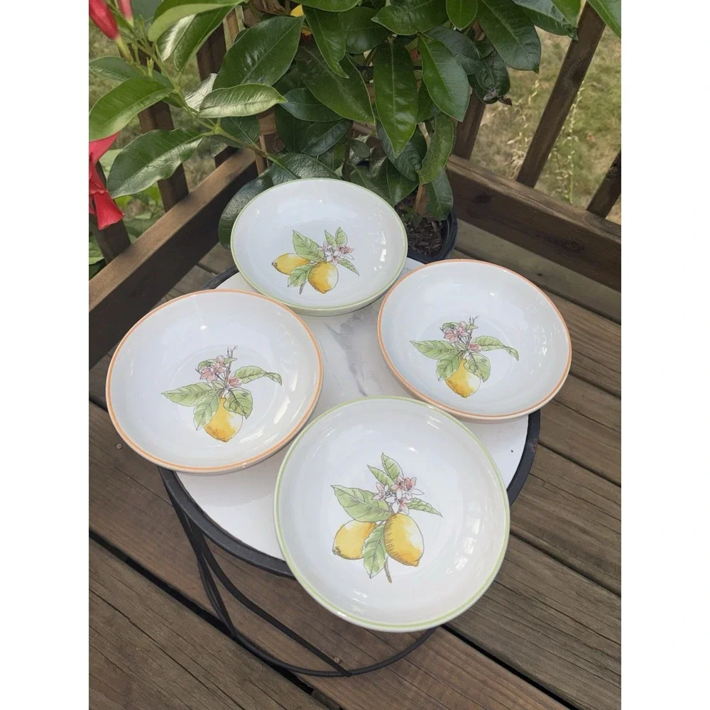 Williams Sonoma Meyer Lemon Citron Dipping Bowls Set of 4 Mixed Colors 5.75